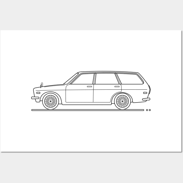 retro family car b Wall Art by garistipis